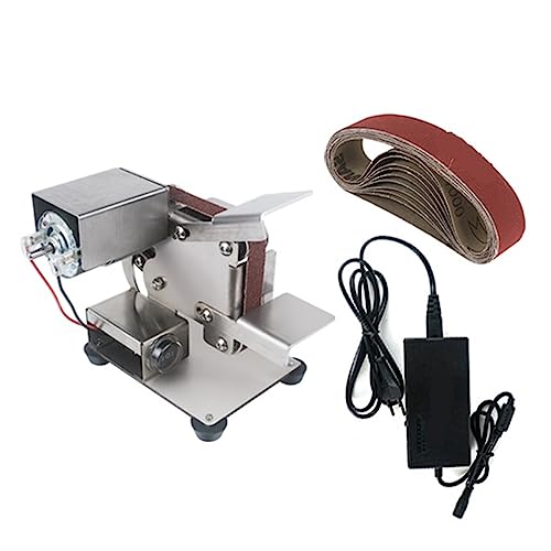 Doppelschleifmaschine, Bandschleifer, Bandschleifer, Mini-Schleifmaschine, DIY-Bandschleifer for Besteck, elektrische Bandschleifmaschine, Schärfmaschine, Polierwerkzeuge zum Schärfen(15mm Group6) von DIKAMAN