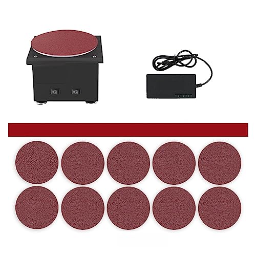 Doppelschleifmaschine, Bandschleifer, Mini Elektrische Band Sander DIY High-Speed ​​Sand Disc Maschine Multifunktions Desktop Schleifen Maschine Polieren Holzbearbeitung Werkzeug zum Schärfen(Set meal von DIKAMAN