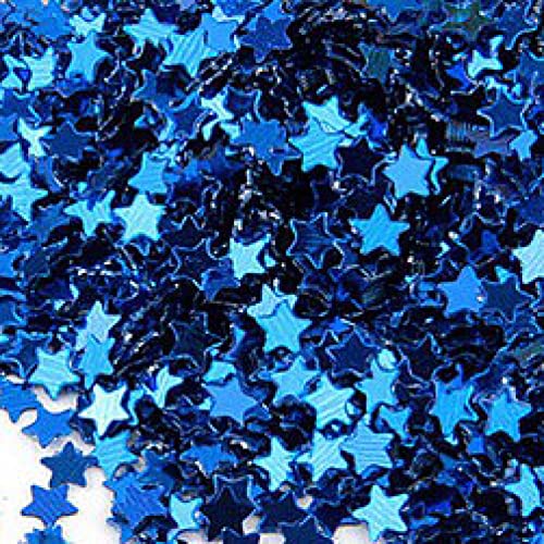 Pailletten, Pailletten for Basteln, 4 mm Mini-Stern-Glitzer-Pailletten, Nailart-Pailletten, manuelle Fünfpunkt-Pailletten, lose PVC-Pailletten, Maniküre-Nagelaufkleber, 30 g(Blue) von DIMEIYAN