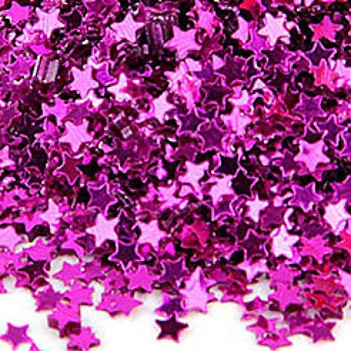 Pailletten, Pailletten for Basteln, 4 mm Mini-Stern-Glitzer-Pailletten, Nailart-Pailletten, manuelle Fünfpunkt-Pailletten, lose PVC-Pailletten, Maniküre-Nagelaufkleber, 30 g(Rose red) von DIMEIYAN