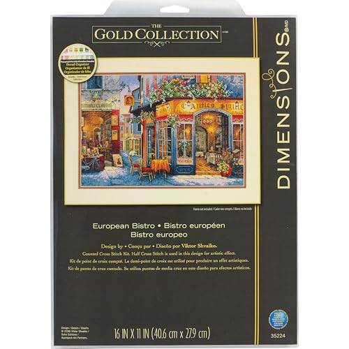 DIMENSIONS Zählmusterpackung mit Zählmuster, Gold, 16 x 11 (41 x 28 cm) von Dimensions