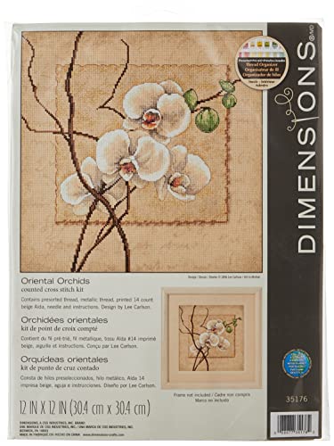 Dimensions Gezählter Kreuzstick Set, Oriental Orchids von Dimensions