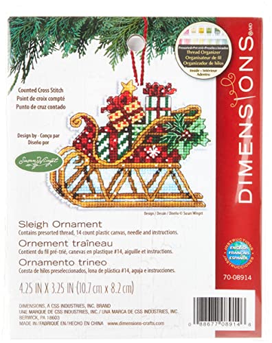 Dimensions Gezählter Kreuzstick Set, Sleigh von Dimensions