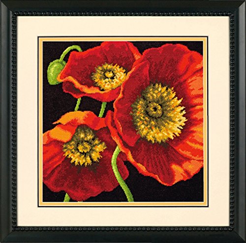 Dimensions Needlepoint - Red Poppy Trio von Dimensions