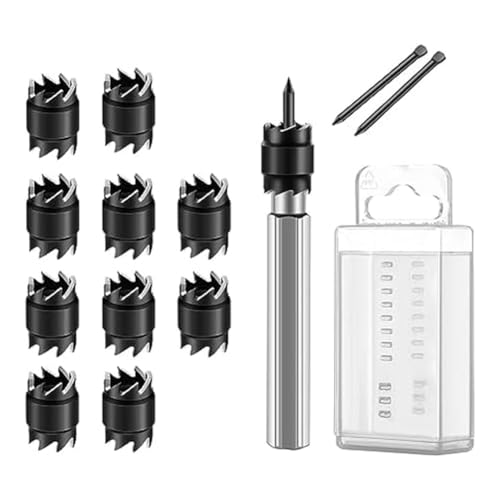 DINESA Punktschweißschneider-Set, doppelseitiger Punktschweißschneider, 3/8 HSS, Punktschweißer, Entfernungsbohrer, sechseckiges Blatt für Elektrobohrer von DINESA