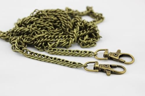 DINGMI 40–140 cm, 7 mm, Metall, Geldbörse, Kette, Riemen, Ersatz, Handtasche, Umhängetasche, Kette, Zubehör, hellgold/Silber/schwarz/Bronze DINGMI 40–140 cm, 7 mm, Metall, Geldbörse, Kette, Riemen, Ersatz, Handtasche, Umhängetasche, Kette, Zubehör, hellgold/Silber/schwarz/Bronze von DINGMI