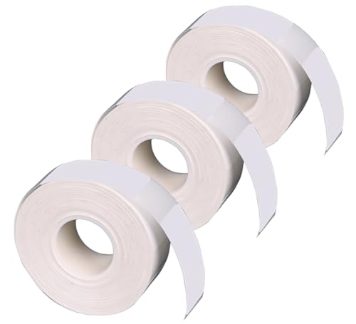 DINGYI 3 Rollen D35 Etiketten, weiß, klebend, wasserdicht, 15 x 30 mm, 230 Etiketten, Thermodruckerpapier für Bürobedarf, Schule, Zuhause (3) von DINGYI
