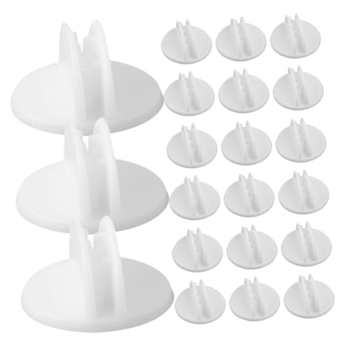 DINHEAROM 25St Etikettenhalter Miniregale Clip-Regale Mini-Rack Produktregale Preisschilder Clips Regal Beschriftung Clips selbstklebende Schilderklammern Ladenschildregal Plastik Weiß von DINHEAROM