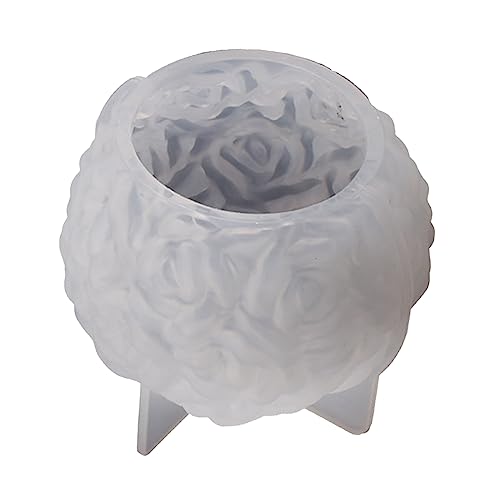 Kerze Silikonformen 3D Rose Blumenball Duft Kerzenform Für Aromatherapie Handgefertigte Seife Making Craft Home Decor von DINSOAVR