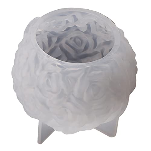 Kerze Silikonformen 3D Rose Blumenball Duft Kerzenform Für Aromatherapie Handgefertigte Seife Making Craft Home Decor von DINSOAVR