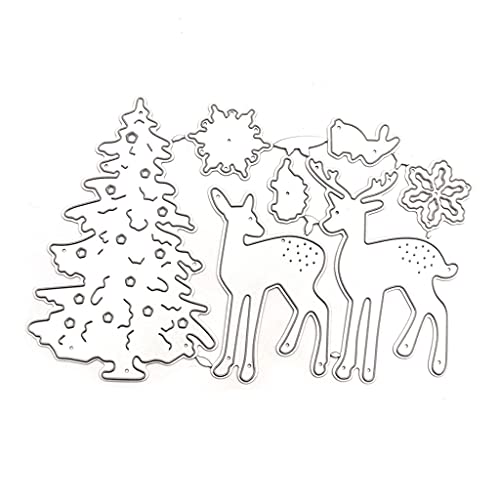 Weihnachtsbaum Elch Metall Schneidstirte Stencil Scrapbooking Album Paper Card von DINSOAVR