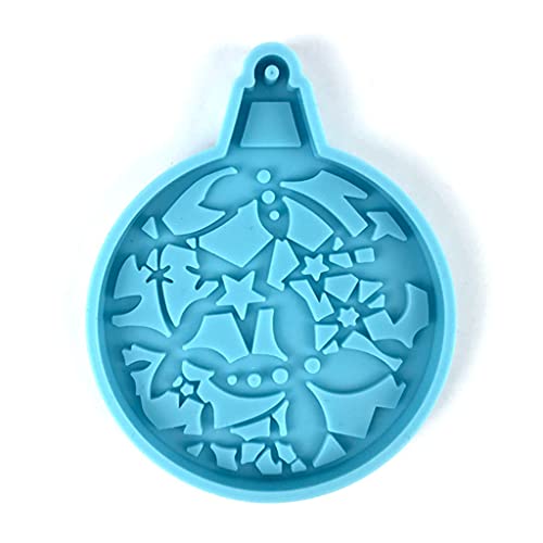 Weihnachtsbaum Schneeflocken Schimmel Keychain Epoxidharz Form Schlüsselbund Anhänger Schmuck Für Weihnachtstag Geschenke von DINSOAVR