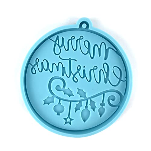 Weihnachtsbaum Schneeflocken Schimmel Keychain Epoxidharz Form Schlüsselbund Anhänger Schmuck Für Weihnachtstag Geschenke von DINSOAVR