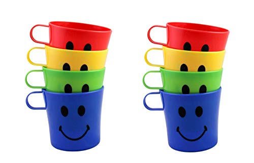 DINY Home & Style 12 Stück Kunststoff Kinder Smiley, Tasse von DINY Home & Style