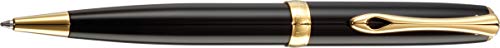 DIPLOMAT - Kugelschreiber Excellence A2 Lack schwarz vergoldet easyFlow - Schick und elegant - Lange Lebensdauer - Schwarz - 5 Jahre Garantie von DIPLOMAT