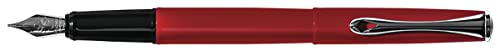 Diplomat D40601023 Esteem Red Lacquer Füllfederhalter Fine Nib Alle Metallgehäuse rot von DIPLOMAT