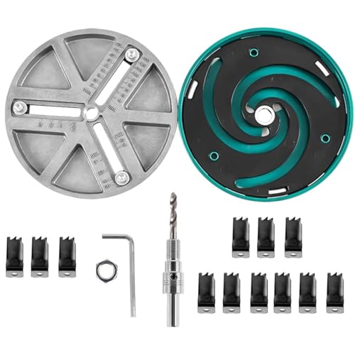 Einstellbarer Lochsäge Kit 12 Klingen Rundlochöffner Opener Werkzeug Holzbearbeitung Durchmesser 1,8 bis 5 Zoll Aluminiumlegierung Hocheffizienz für DIY -Projekte zu Hause Einstellbarer Lochsäge Kit 12 Klingen Rundlochöffner Opener Werkzeug Holzbearbeitung Durchmesser 1,8 bis 5 Zoll Aluminiumlegierung Hocheffizienz für DIY -Projekte zu Hause von DIRBAK