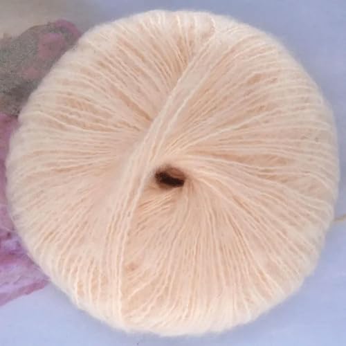 250 g/Menge, 10 Knäuel, DIY, dünnes, weiches Mohair-Garn, Pluah-Garn, Handstricken, Weben, Häkelgarn, 60% Mohair, 40% Acryl von DIRKES