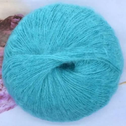 250 g/Menge, 10 Knäuel, DIY, dünnes, weiches Mohair-Garn, Pluah-Garn, Handstricken, Weben, Häkelgarn, 60% Mohair, 40% Acryl von DIRKES