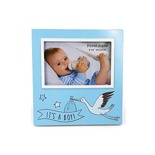 DISOK - Storch IT'S A BOY Original Holzrahmen für Kinder (1) von DISOK