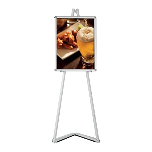 DISPLAY SALES Mobile Staffelei aus Aluminium in Silber | Easel für Rahmen bis 120 cm höhe | Künstler Staffelei bis 9 Kg | Leinwand Malstaffelei in 5 verschiedenen Höhen von DISPLAY SALES