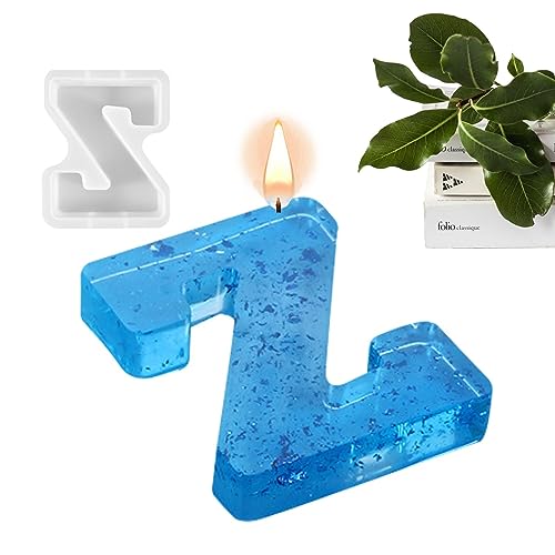 DISPRA Alphabet Silikonform, Alphabet Resin Gießform Silikonform, Epoxidharz Form zum Gießen Buchstaben, Alphabet Formen aus Silikon für Handwerk von DISPRA