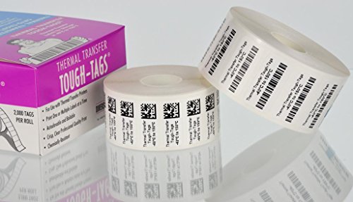 Diversified Biotech Tough-Tags THER-1225 Thermo-Transfer-Etiketten, 5,1 cm Länge x 0,6 cm Breite (2000 Stück) von DIVERSIFIED BIOTECH