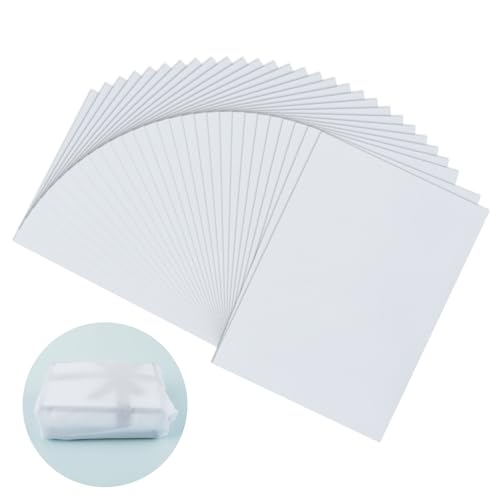 100 Blatt Seidenpapier Weiß 30 × 21 cm Packseide A4 Geschenkpapier Tissue Paper Säurefreies Geschenkverpackung Bastelpapier zum Basteln Dekoration für Geburtstag Weihnachten von DIVINA VITAE