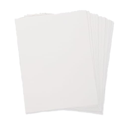 20 Pack Büttenpapier Handgefertiges Weißes 20,3 X 15,2 Cm Grob Strukturiertes Aquarellpapier Dickes 300 Gsm Baumwolle Aquarellpapier Für GrußKarten DIY Zum Kalligraphie Einladungen Basteln von DIVINA VITAE