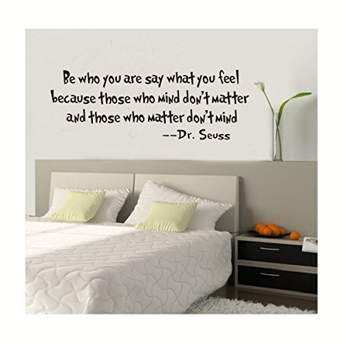 DIVISTAR Wandsticker "Be Who You Are Say What You Feel Words Dr. Seuss" von DIVISTAR