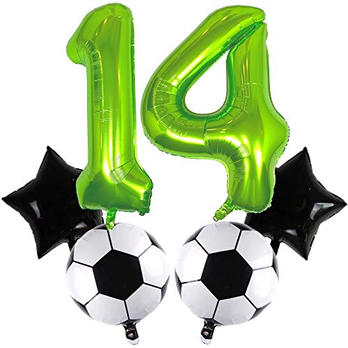 DIWULI Fussball Geburtstag 14 Jahre - Fussball Luftballons von DIWULI