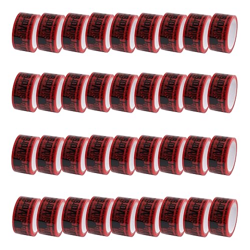 DIY-24H | VORSICHT GLAS Klebeband rot 48mm breit, 66 Meter, Stärke: 40my Packband Paketband Paketklebeband für Zerbrechliches Paket, Profi-Qualität (144 Rollen) von DIY-24H