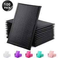 100 Pcs Black Bubble Packaging Envelope Mailing Envelopes Mailer Poly Green Envelope for Shipping Self Seal Bubble Bag Padding