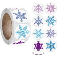 50-500pcs Christmas stickers Cartoon snowflake pattern stickers Christmas Decorations for Home New Year