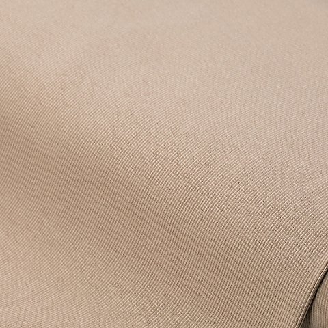 Baumwoll-Rippjersey mit Elasthan, helltaupe