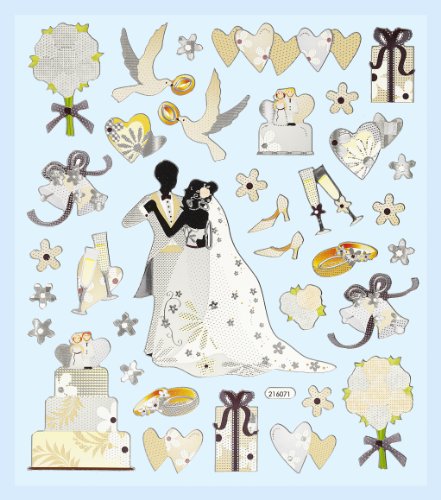 CREApop® HOBBY-Design Stickers Hochzeit von Infun