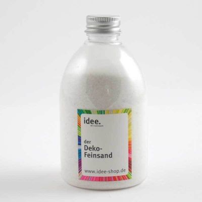 Dekosand fein weiß 360g von idee. Creativmarkt