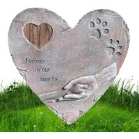 Dog Grave Stone Heart Heart Shaped Pet Memorial Garden Stone Pet Grave Stone With Forever In Our Hearts Text Cat Dog Grave Stone