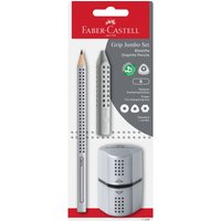 FABER-CASTELL Bleistift-Set "Jumbo Grip" von Silber