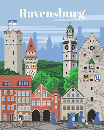 Farbenfrohes Ravensburg