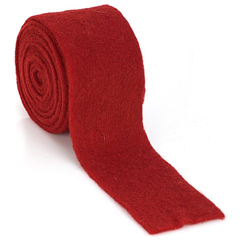 Filzband, rot, 7,5 cm, 3 m