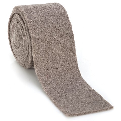 Filzband, taupe, 7,5 cm, 3 m