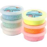 Foam Clay "Glitter", sortiert, 6 x 14 g von creativ company