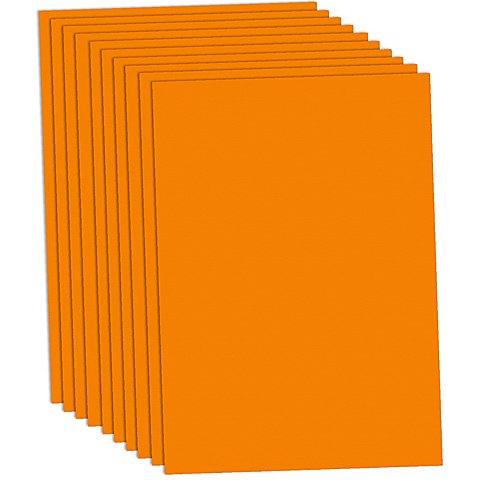 Fotokarton, orange, 50 x 70 cm, 10 Blatt von Ursus