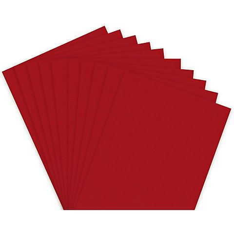 Fotokarton, rot, 21 x 29,7 cm, 50 Blatt von folia (Bringmann)