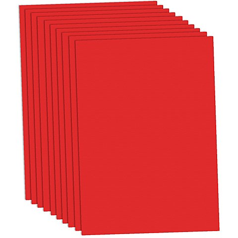 Fotokarton, rot, 50 x 70 cm, 10 Blatt von Ursus