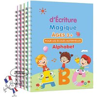 Free Shipping French/English SNAK Montessori Toys Copy books for Children Writing Sticker Magic Pen Copybook For Calligraphy