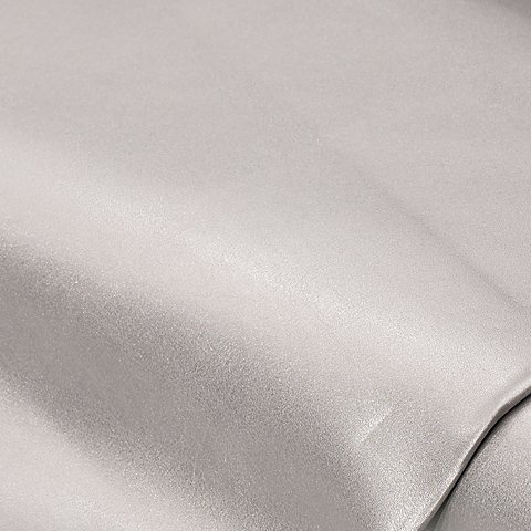 Glattes Kunstleder, silber-metallic