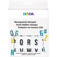 HEYDA Moosgummi Stempel-Set "Alphabet & Zahlen 2" (52 Stück)