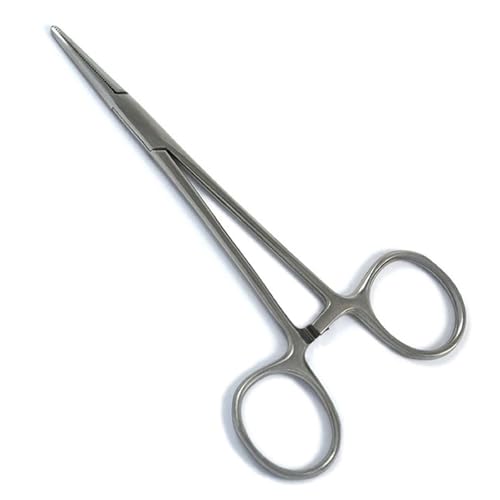 Hämostatische Pinzette,Edelstahl Hemostat Hund Katze Haustier Schere Haustier Puller Pinzette für Haustier Grooming Hund Ohr Haar Puller Locking Forceps